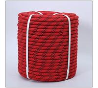 Climbing Rope Outdoor Climbing Rope 10mm/12mm/14mm/16mm Red, Mountain Adventure Reminder Rope, High Strength Electrostatic Rescue Rope, Adventure Mountaineering Rope (Size:12MM-60M)