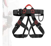 Climbing Safety Lanyard - Adjustable Rappelling Waist Harness | Lightweight Engineering Protection Belt, Multi Functional Support Gear, For Rock Climbing Rescue Work Tree Care Construction