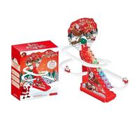 Climbing Santa Claus | Christmas Racing Toy | Santa Climbing Toy with LED Light and Music - for Children Holiday Friends Boys Girls Birthday