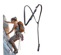 Climbing Sling Rope, Adjustable Chest Harness, 6 Feet Anti Slip Mountaineering Safety Gear with Durable Material, Outdoor Equipment for Rock Climbing Roofing Adventures Outdoor Daily Travel Se