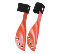 Climbing Spike Tip Covers | PU Leather, Black, Universal Fit | 2 Pack, Anti Puncture, Secure Grip | Point Protector For Tree Climbing Gear, Hook Spikes, Pole Çlimbing Equipment