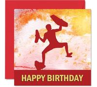 Climbing Sport Birthday Cards - Boys in Sports - Happy Birthday Card for Boy Son Brother Grandson Nephew Uncle Cousin, 145mm Bday Greeting Cards