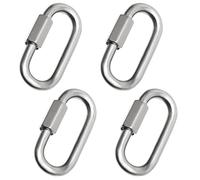 Climbing | Stainless Steel D Shape Twist Lock Fastener 4 Pieces D Shape for Climbing Hiking Camping Pet Safety Hammock