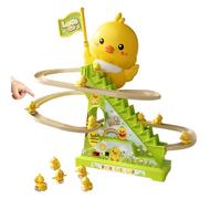 Climbing Stair Toy with - ABS, 12 Pieces, Electric Climbing Stair Toy | Sliding Roller Coaster Game for Preschool Kids, Girls and Girl