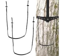 Climbing Stick Aider for Hunting - 2pc UHMWPE Single Step Aider,Cable Aiders for Climbing Sticks,Lightweight Rope Ladder Tree Stand Step,Sturdy Load-Bearing Ring of Steps Tree Saddle Accessories