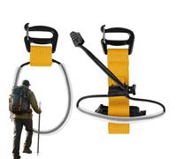 Climbing Stick Holder for Backpack Hands Free Elastic Heavy Duty Strap