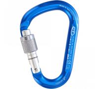 Climbing Technology Snappy Screw Gate HMS Carabiner - Blue/Silver