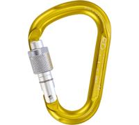 Climbing Technology Snappy Screw Gate HMS Carabiner - Yellow/Silver