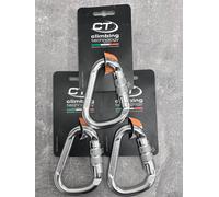Climbing technology Triple lock Snappy silver Karabiner 3 PACK