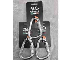 Climbing technology Triple lock Snappy silver Karabiner 3 PACK