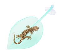 Climbing Terrace - Leaf Shape Terrarium Decor, Turtle Basking | Aquatic Reptile Dock For Pond Amphibian Toads Leopard Turtles Dwarf Frogs Habitat Accessories Floating Suction Cup Pier