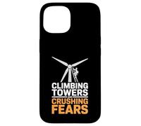 Climbing Towers And Crushing Fears Wind Turbine Tech Case for iPhone 15