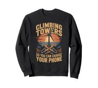 Climbing Towers So You Can Charge Your Phone Wind Turbine Sweatshirt