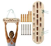 Climbing Training Rack - Compact Pull System, Wooden Rock Climbing Holds | Non Slip Wall Mount Peg Board, Portable wall cllimbing Grips, Precision Training Tool for Fitness Bouldering