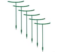 Climbing Trellis For Plant Support Cage with 6 Plastic Stakes Designed for Garden For Plants Including Hydrangeas, Peonies, and Tomato Vines (25x14.5cm)