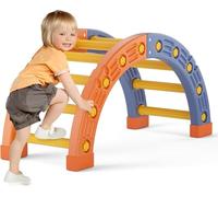 Climbing triangle for toddlers, Pikler triangle set, Montessori climbing frame set , indoor climbing set for toddlers with triangular climbing frame ((Climbing Frame Set-Half Round + Cloth Cover))
