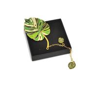 Climple Monstera Leaf Bookmark - Green Book Marks for Reading Women, Book Lovers Gifts - Cute Cool Bookmarks for Women, Teacher Deals - Metal Bookmarks Plant Gifts for Plant Lovers