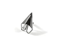 Climple Silver Paper Plane Pin Brooches for Men Women Fashion - Metal Origami Plane Brooch Pins for Party, Business Suits
