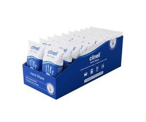 Clinell Antimicrobial Hand Wipes Ideal for Travel - 20 Packs of 8 Wipes - Dermatologically Tested, Kills 99.99% of bacteria & viruses