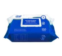 Clinell Antimicrobial Hand Wipes - Pack Of 1 - 200 - Antibacterial, Suitable For Hands And Surfaces - Dermatologically Tested