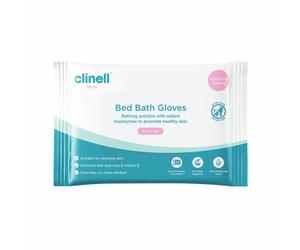 Clinell Carell Bedbath Gloves Pack 8