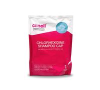 Clinell Chlorhexidine Antiseptic Shampoo Cap - Pack of 1 Cap - Anti-Bacterial, Use on Dry Hair, Kills Pathogens, Residual Protection - Rinse Free, One Step Solution