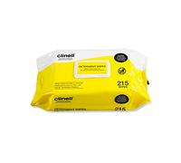 Clinell Detergent Wipes - Pack of 215 Wipes - Alcohol Free - Multi-Surface Wipes for General Cleaning, Strong & Durable, Low Smear Formula