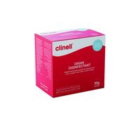 Clinell Drain Disinfectant - 24 x 30g Sachets - Perfect for Sinks & Shower Drains - Kills 99.99% of Germs Bacteria, Near-Neutral PH - Ideal for