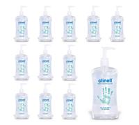 Clinell Hand Sanitiser Gel - Dermotologically Tested, Kills 99.99% of Germs, Quick and Kind to Skin, No Stickiness - 12 x 500 ml bottle