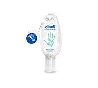Clinell Hand Sanitiser Gel with Retractable Clip - 50 ml - Dermatologically Tested, Kills 99.99% of Germs, Moisturising, Quick Action, Kind to Skin, No Stickiness