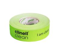 Clinell Indicator Tape - Sanitation Procedure Indicator Tape - 100 m Roll - No Sticky Residue; Easy to Read - Green I Am Clean Tape
