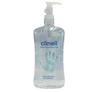 Clinell Premium Hand Sanitising Disinfectant Cleaning Gel Pump & Press Clip 250ml x 1 Bottle