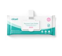 Clinell Skin Personal Care Wipes - Pack of 6(40) -Dermatologically Tested, Rinse Free, Multi Purpose, Cleansing Wipes Ideal for Patient Use - White