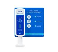 Clinell Touch Free Hand Sanitiser - Wall Mounted Dispenser Kit - Touch Free System - Holds 1 Litre of Hand Gel
