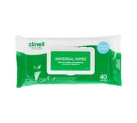 Clinell Universal 40 Wipes For Cleaning And Disinfecting Hands Surface And Equipment