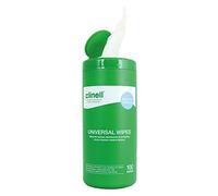 Clinell Universal Sanitising Wipes, Tub 100 Wipes