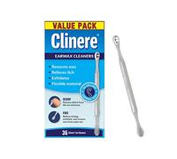 Clinere Ear Cleaners, Gentle Canal Cleaning and Ear Wax Removal Tool, Itch Relief, Exfoliates, 36 Count