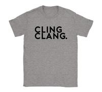 Cling Clang Mens T-Shirt Impractical Jokers Quote Gift Present Dad Funny Sports Grey
