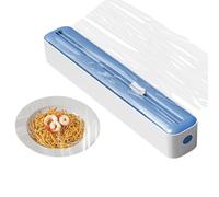 Cling Film Dispenser and Cutter, 2-in-1 Cling Film Refill and Tin Foil Dispenser and Cutter, Clingfilm Dispenser with Cutter UK for Home and Kitchen