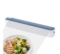 Cling Film Dispenser with Cutter - Kitchen Wrap Holder for Easy Food Storage | Sturdy Box with Built in Cutting Edge, Convenient Roll Replacement Ideal for Home 14.38x2.17x1.97 in