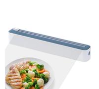 Cling Film Dispenser with Cutter - Refillable Aluminum Foil Dispenser - Quick Cut Manual Dispensing Box for Food Snack Fruit Preservation Wax Paper Cling Wrap