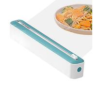 Cling Film Wrap Dispenser With Cutter | 2 In 1 Cling Film Dispenser And Cutter Wrap Dispenser Professional Cling Film Slide Cutter,Household Cling Film Cutter Dispenser,Smoothly,Home Kitchen Supply