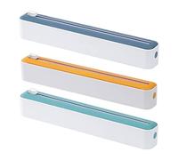 Cling Film Wrap Dispenser With Cutter | 2 In 1 Cling Film Dispenser And Cutter Wrap Dispenser Professional Cling Film Slide Cutter,Household Cling Film Cutter Dispenser,Smoothly,Home Kitchen Supply