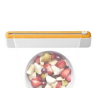 Cling Film Wrap Dispenser With Cutter | 2 In 1 Cling Film Dispenser And Cutter Wrap Dispenser Professional Cling Film Slide Cutter,Household Cling Film Cutter Dispenser,Smoothly,Home Kitchen Supply