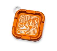 Cling Fishing Products Mag Grab® Mini - Magnetic Fly Patch (Brown Town, Orange)