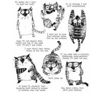 Cling RBBR Stamp Set Snarky CAT