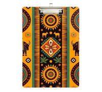 Clinical clipboard Nursing Boho Totem Pattern Standard Hole for Legal Women Basketball Coaches Size 9 x 12.5 Tablas para escribir
