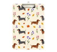 Clinical clipboard Nursing Dachshund Sausage Dog Lover Waterproof for Softball Coaches clipboard Teacher Size 9 x 12.5 Tablas para escribir