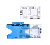 Clinical Electrocardiogram Reference Guide Card for Efficient Heart Data Reading Interpretation Educational Environment Pocket Sized Electrocardiogram Ruler