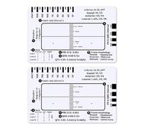 Clinical Electrocardiogram Reference Guide Card for Efficient Heart Data Reading Interpretation Educational Environment Pocket Sized Electrocardiogram Ruler